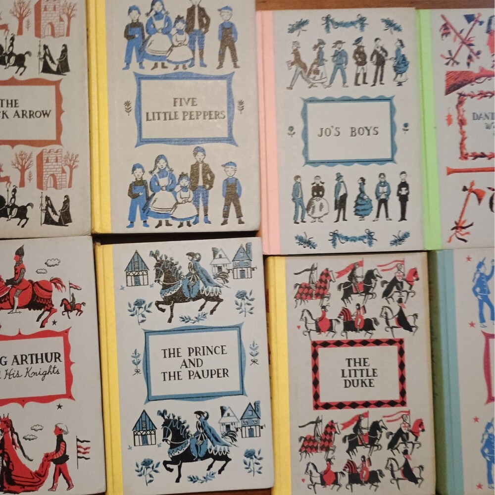 Junior Deluxe Edition Books Lot of 16 HC Children's Classics Vintage 1940s 1950s - Picture 3 of 8